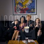 20-11-2004 Heleen van Royen and Ton van Royen and children at home in Almere, The Netherlands. By order of Pulse Magazine.

[keywords]Posed, Eyecontact, Half Length, Sofa, Writer, TV Presentator[/keywords]